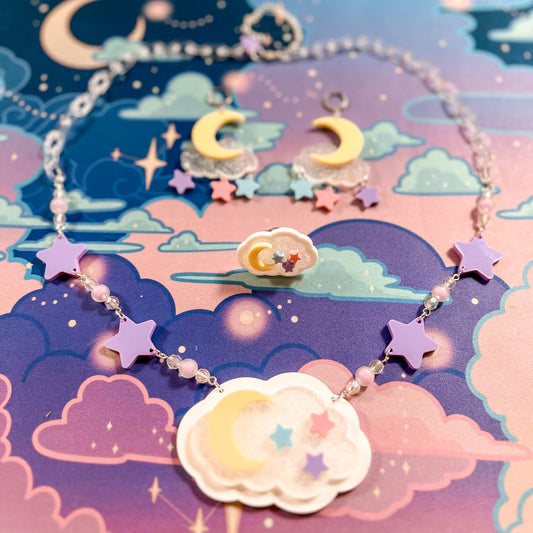Twinkle Daydream Necklace (Lavender Chain)