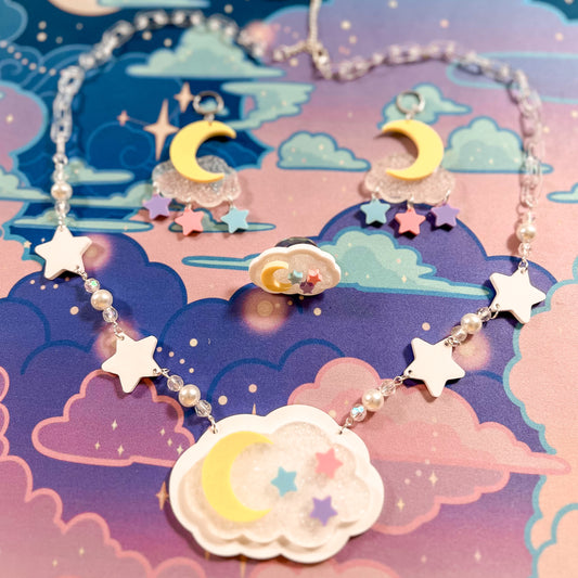 Twinkle Daydream Necklace (White Chain)