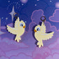Retro Love Birds (Pastel Yellow)