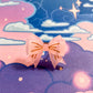Lovely Tartan Bow Adjustable Ring (Pink Version)