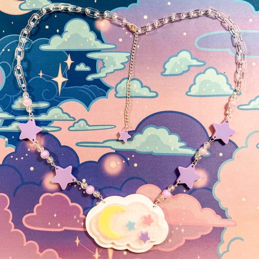 Twinkle Daydream Necklace (Lavender Chain)