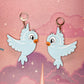 Retro Love Birds (Pastel Blue)