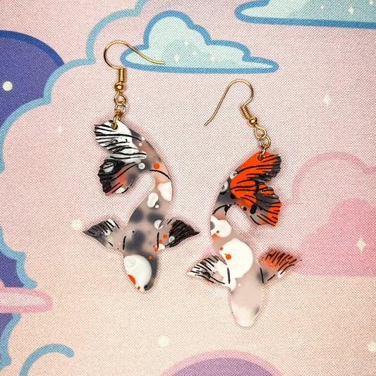 Swimming Koi Earrings
